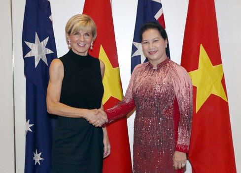 Chủ tịch Quốc hội Nguyễn Thị Kim Ngân tiếp Ngoại trưởng Australia Julie Bishop, Phó Chủ tịch Đảng Tự do cầm quyền tại Australia